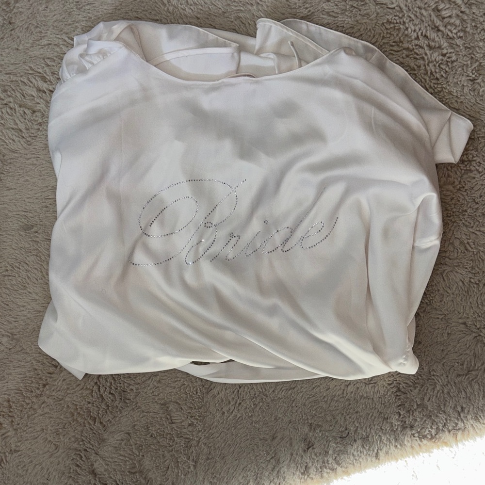 Victoria's Secret Satin White Bride Robe